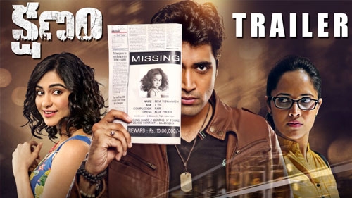 kshanam trailer