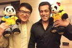 Jackie Chan in India, Jackie Chan news, jackie and salman khan bond in mumbai, Amyra dastur