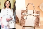 himalaya birkin bags, Birkin bags, nita ambani s crocodile skin handbag worth rs 2 6 cr studded with 240 diamonds goes viral, Christie