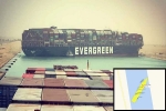 Ever Given ship, Ever Given container ship in Suez Canal, egypt s suez canal blocked after a massive cargo shit turns sideways, Suez canal