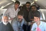 Chiranjeevi YS Jagan, Prabhas, megastar and team flies to vijayawada to meet ys jagan, Ys jaganmohan reddy