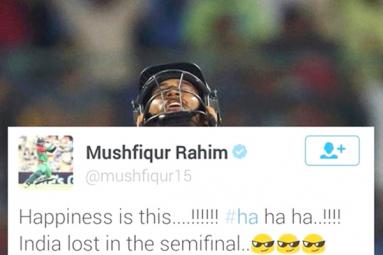 “Happiness is this...!!! India lost in the semifinal&quot; - Mushfiqur Rahim