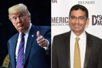 Indian American, Dinesh D'Souza, trump pardons indian american conservative commentator dinesh d souza, Hilary clinton