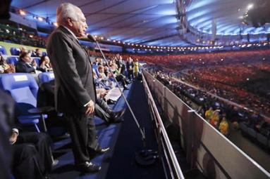 Rio Paralympics opening ceremony, new President attended the ceremony